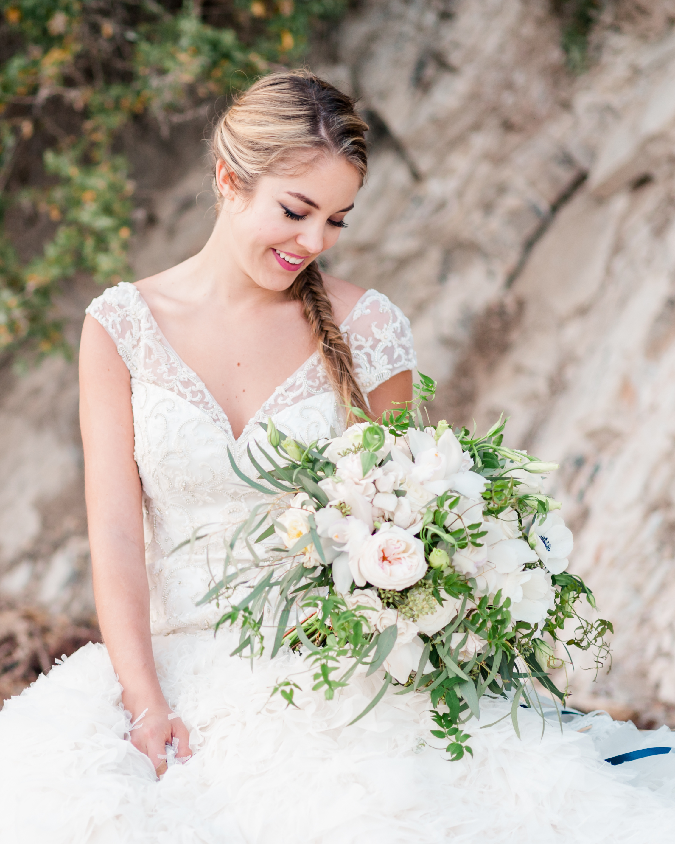 A gorgeous, ethereal Santa Barbara, California Bridal Shoot by Destination Wedding Photographer Lauren R Swann