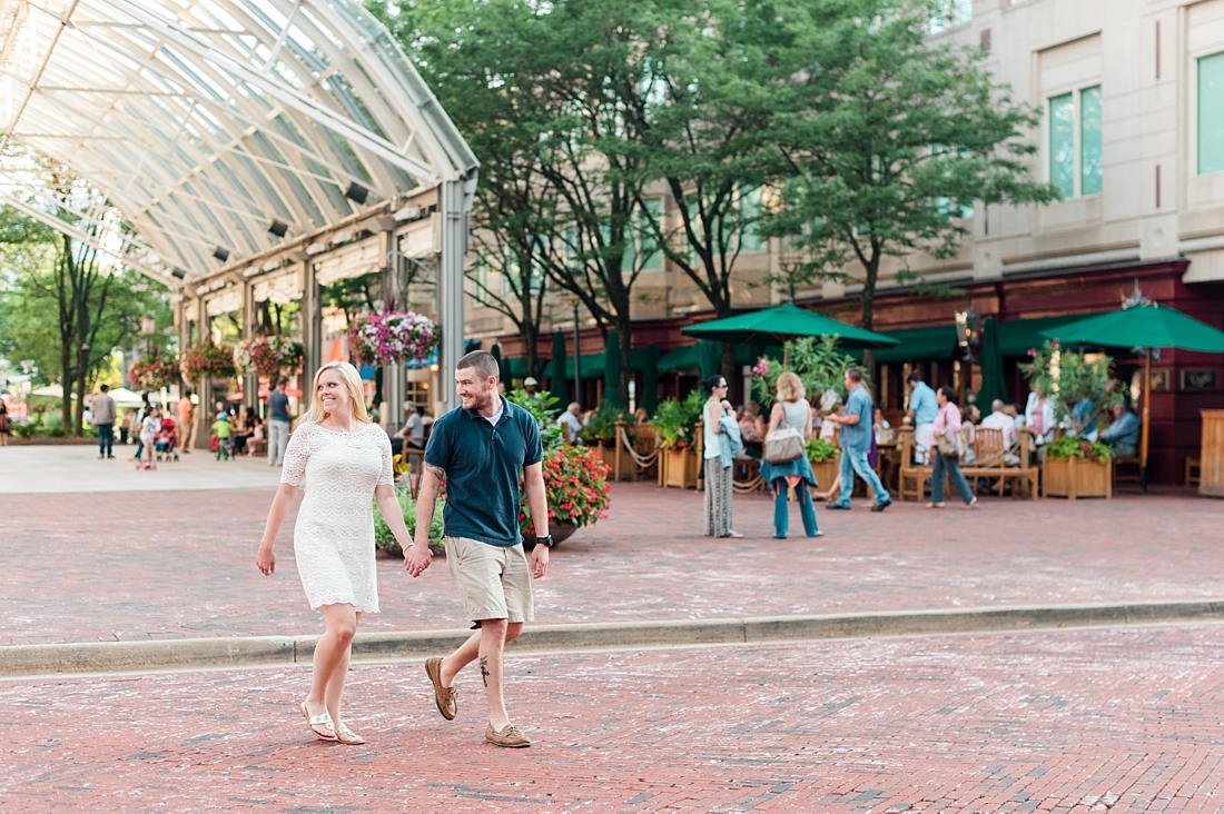 A gorgeous, classic, Kate Spade inspired city of Reston, Virginia engagement shoot by East Coast and Destination Photographer, Lauren R Swann