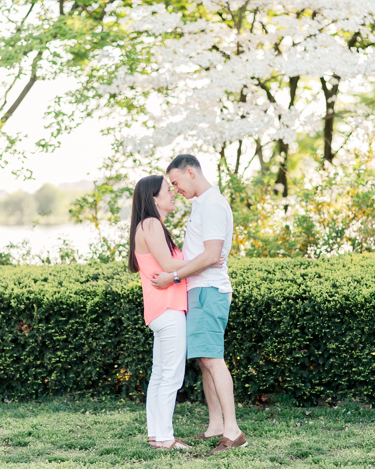 A Springtime Washington DC Engagement Session | Maryland + DC Wedding Photographer | Lauren R Swann