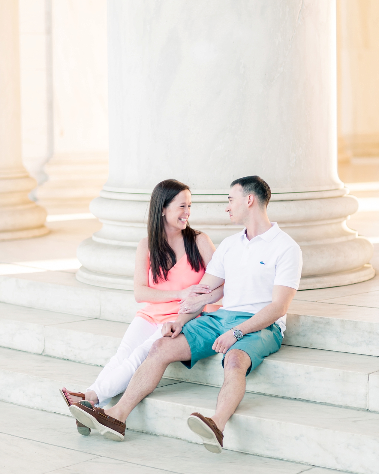 A Springtime Washington DC Engagement Session | Maryland + DC Wedding Photographer | Lauren R Swann