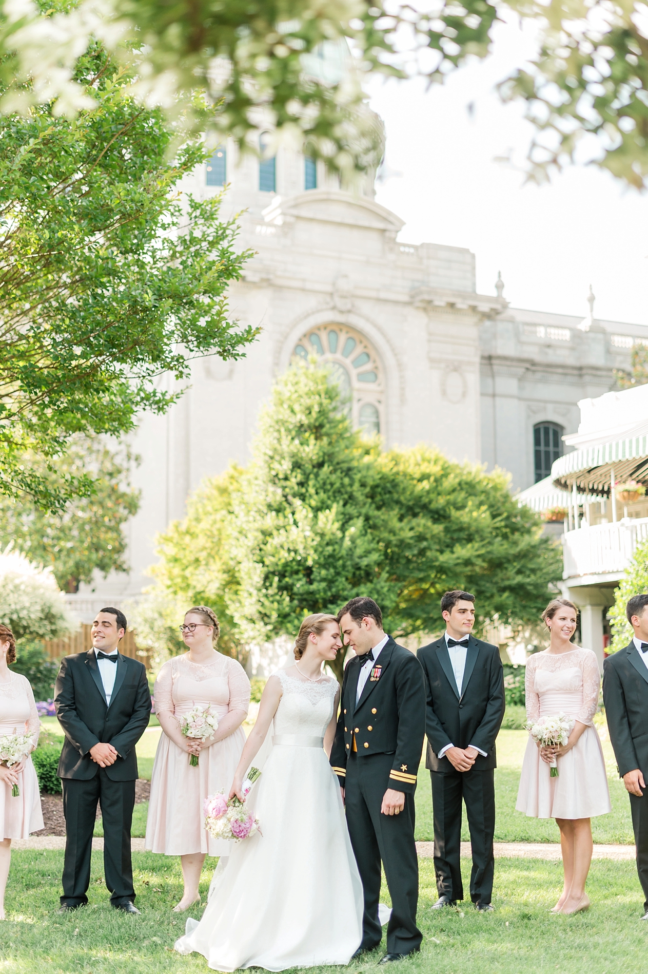 A Classic + Romantic, Jackie O' inspired wedding day at the Naval Academy Chapel | Annapolis, Maryland Fine Art Wedding Photographer | Lauren R Swann