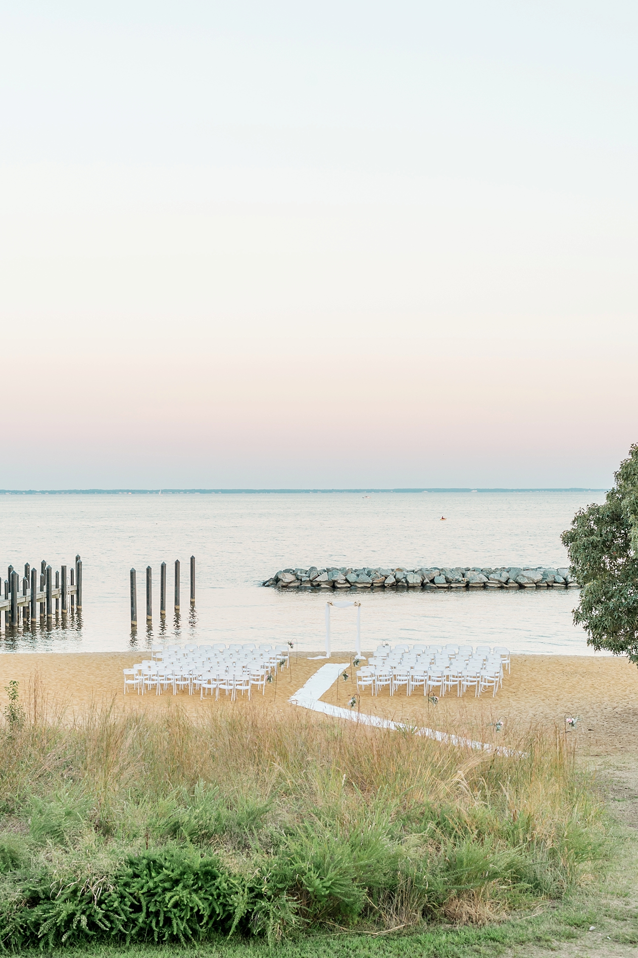 A Relaxed and Romantic, Blush, Chesapeake Bay Wedding by Fine Art Photographer Lauren R Swann