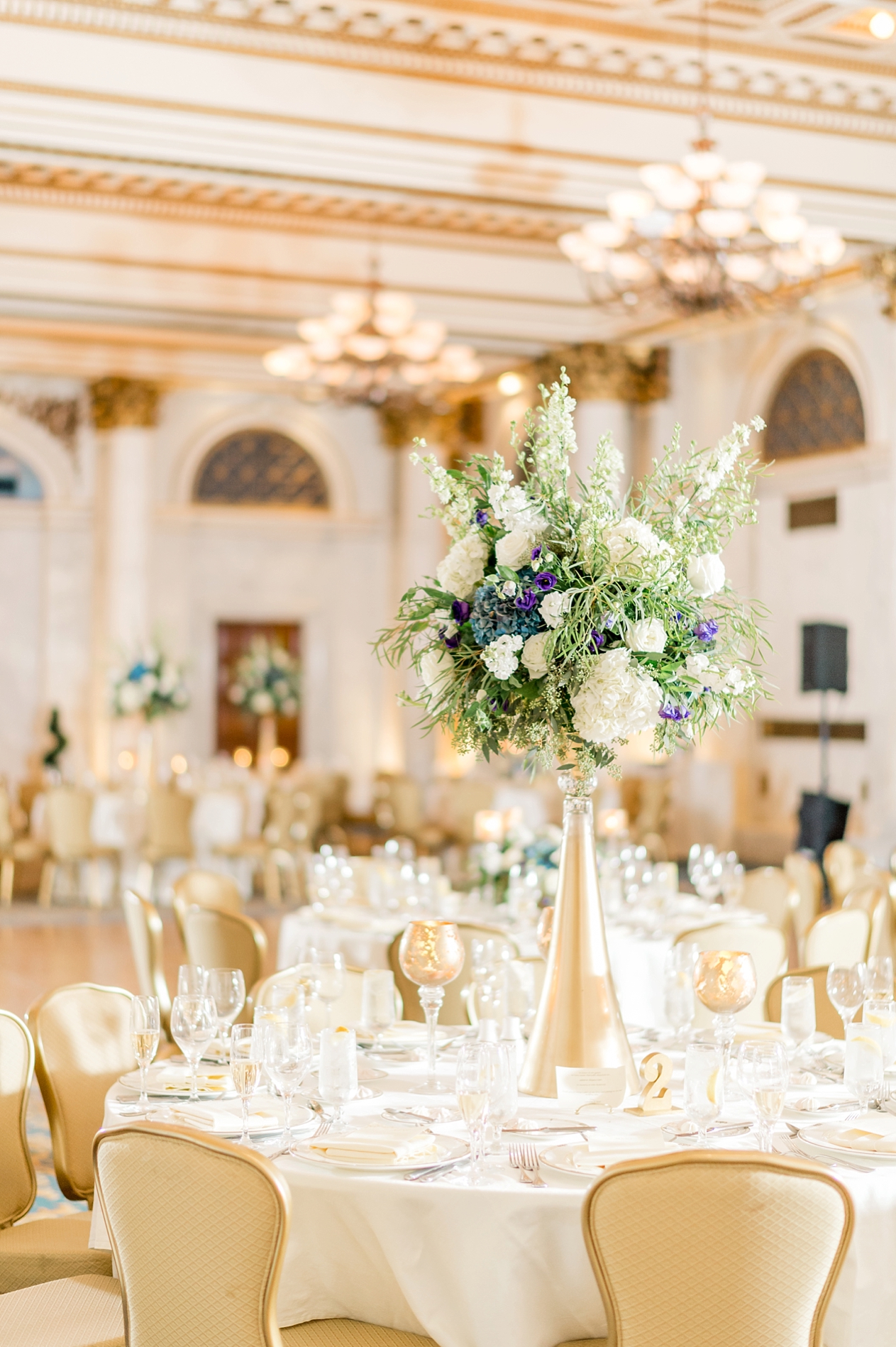 An Elegant Blue and Purple wedding at the Grand Hotel in Baltimore by Maryland Fine Art Photographer Lauren R Swann