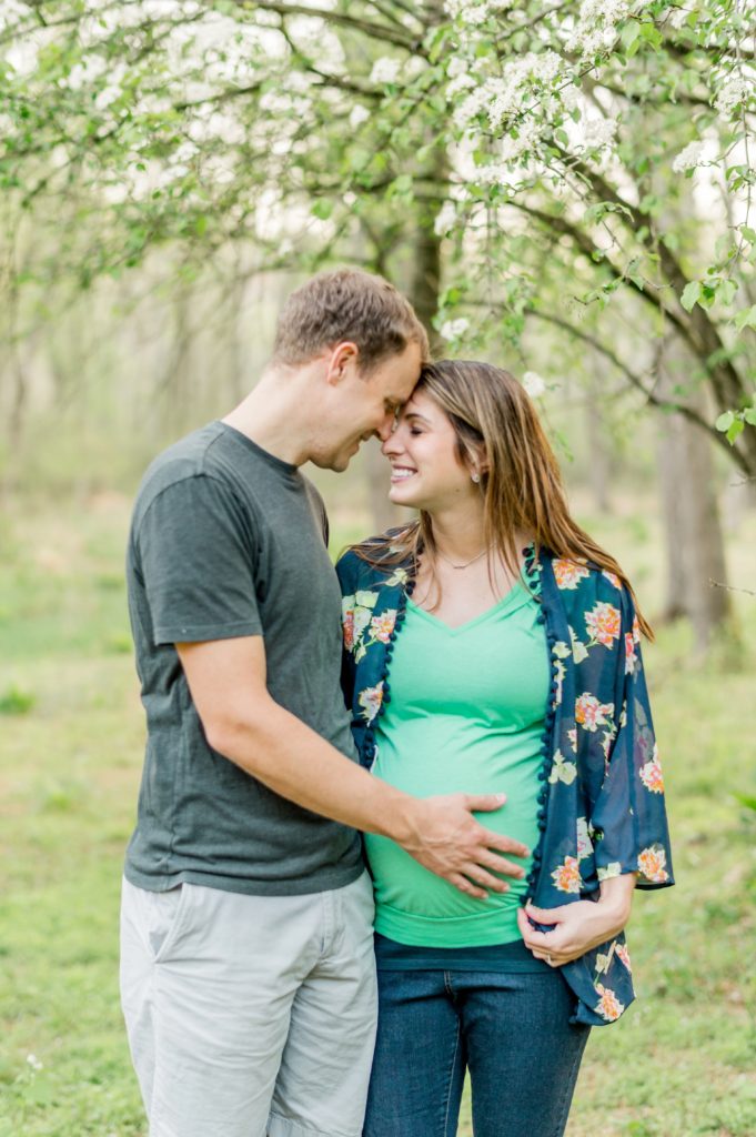 A Fine Art Anniversary, Maternity Session at Patapsco State Park in Maryland by Wedding Photographer Lauren R Swann