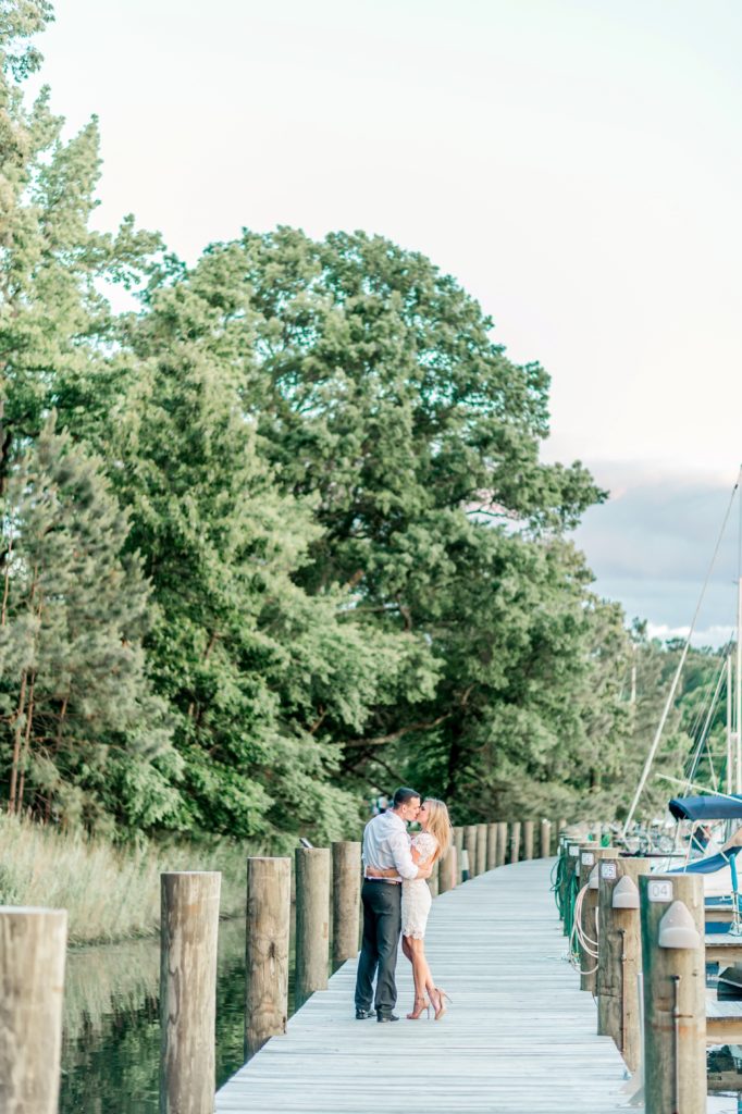A beautiful, coastal engagement session in North Beach, Maryland by Fine Art Photographer Lauren R Swann
