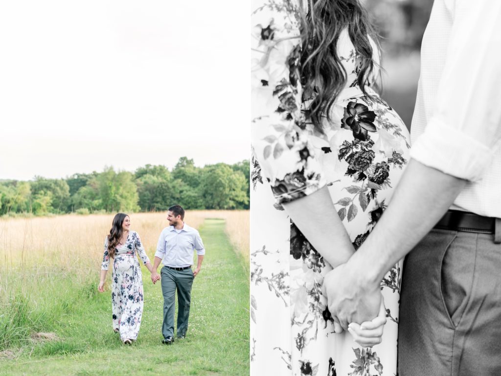 A beautiful, outdoor maternity and anniversary session in at Soldier's Delight in Baltimore, Maryland by Fine Art Photographer Lauren R Swann