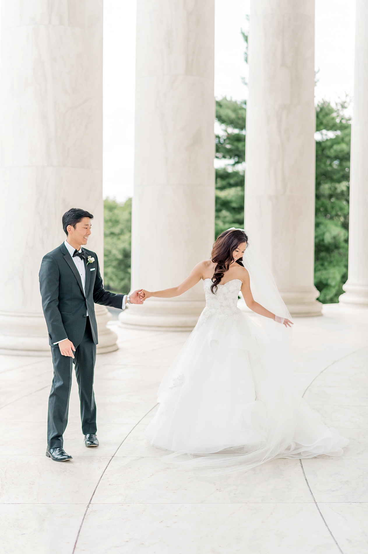 Jefferson Memorial, Washington DC Wedding by Fine Art Photographer Lauren R Swann