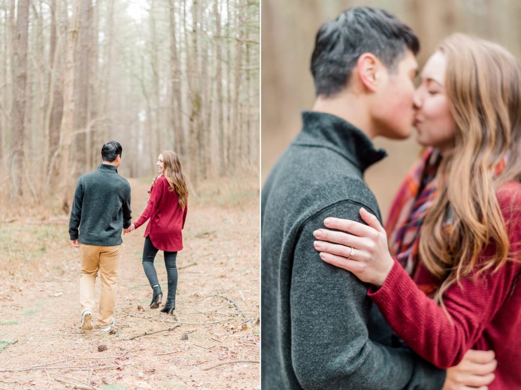 A Wintery Maryland Engagement Session by Fine Art Annapolis Wedding Photographer Lauren R Swann