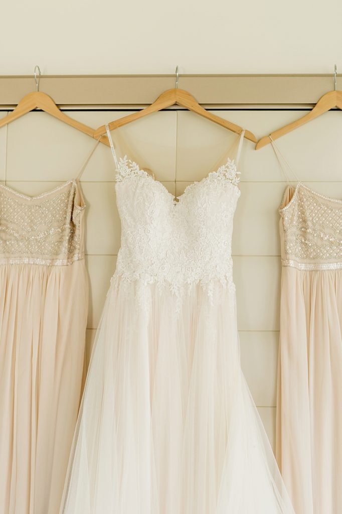 Wedding gown from Essence of Australia & Wren Bridal | Mt. Washington Mill Dye House wedding in Baltimore as photographed by Lauren R Swann Photography and planned by Adriana Marie Events. Featuring blush, romantic details for couples seeking an industrial and elegant day!