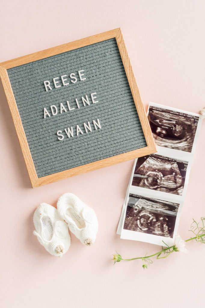 Baby Announcement Letterfolk - Reese Adaline Swann photo