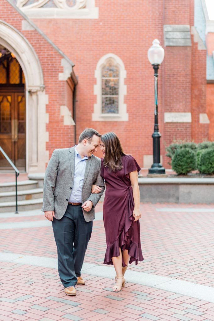 Georgetown University Engagement session by Fine Art Washington DC Wedding Photographer Lauren R Swann