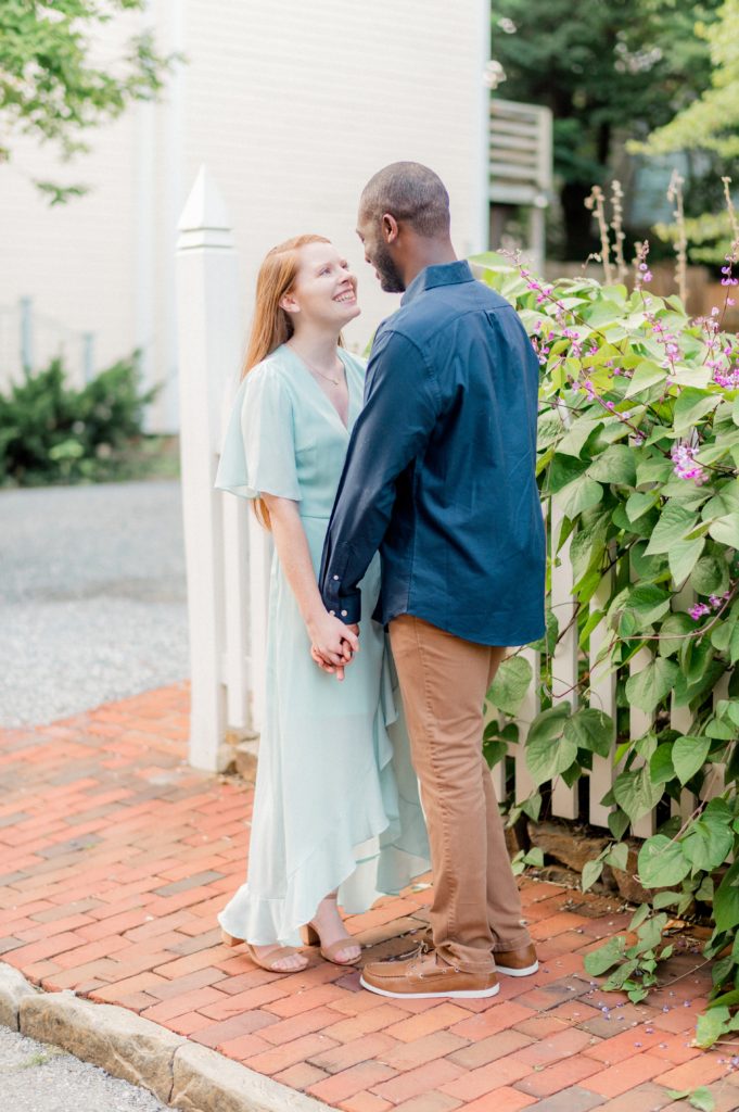 Downtown Annapolis Engagement photos by the State Capital & Waterfront photo by Lauren R Swann Photography, Annapolis Wedding photographer