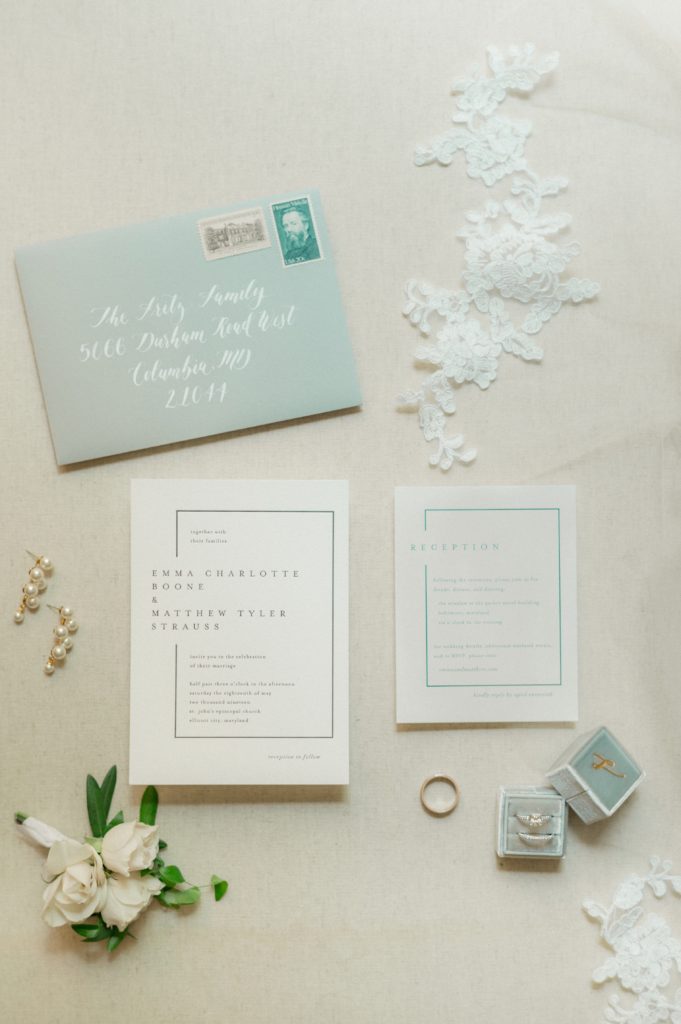 Styled Minted Invitation Suite | The Winslow Room Baltimore wedding by Fine Art photographer Lauren R Swann photo