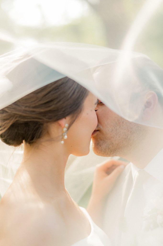 Veil Shots | Bride and Groom Portraits | Baltimore wedding by Fine Art photographer Lauren R Swann photo