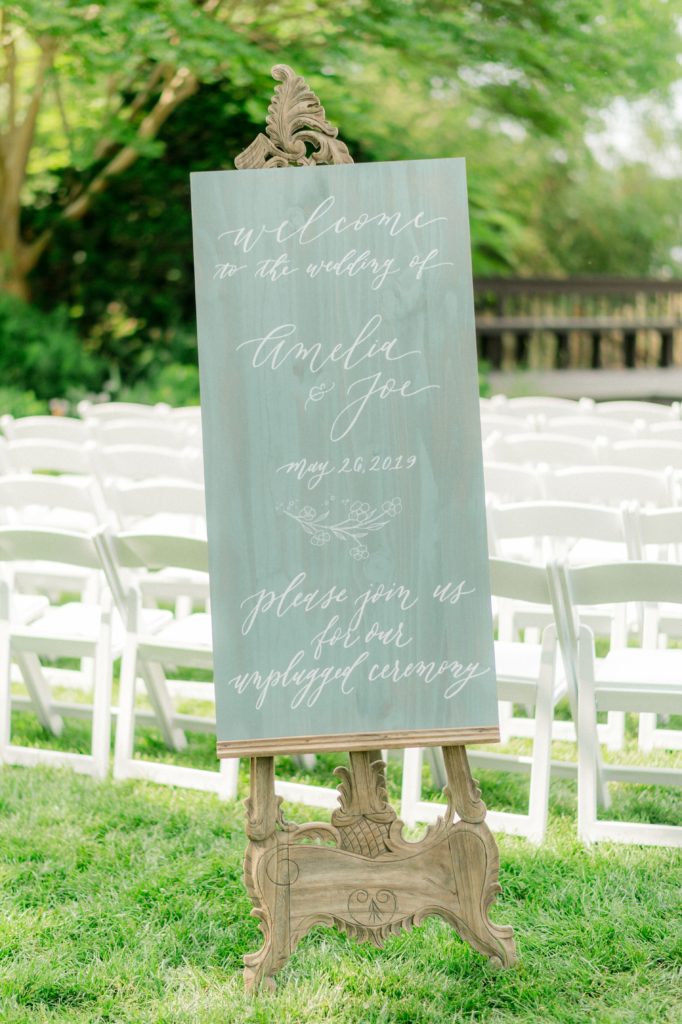 Ceremony Signage | Historic London Town Gardens