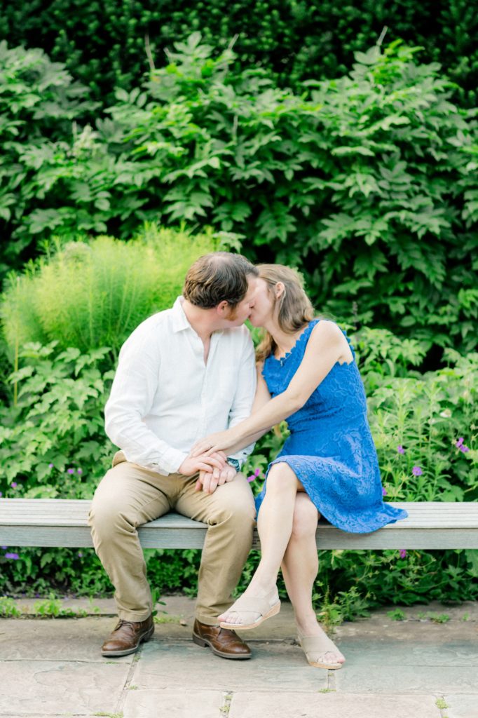 Sunset Brookside Gardens engagement session by DC wedding photographer Lauren R Swann photo