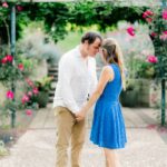 Sunset Brookside Gardens engagement session by DC wedding photographer Lauren R Swann photo