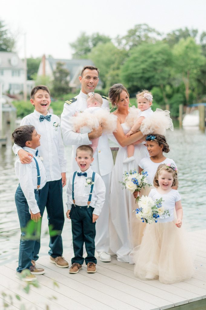 Flower girls and ring bearers | Intimate Waterfront Annapolis wedding by DC photographer Lauren R Swann photo