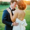 Bride and Groom sunset portraits | Summer Camp meets Parent Trap Vibes at Brittland Manor Wedding by Eastern Shore Wedding photographer Lauren R Swann photo